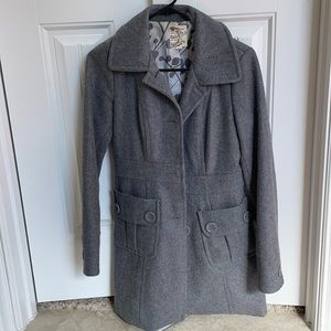 Tulle grey pea coat